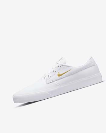 Nike SB Shane PRM Blancos Blancos Blancos Metal Dorados | MX 5234